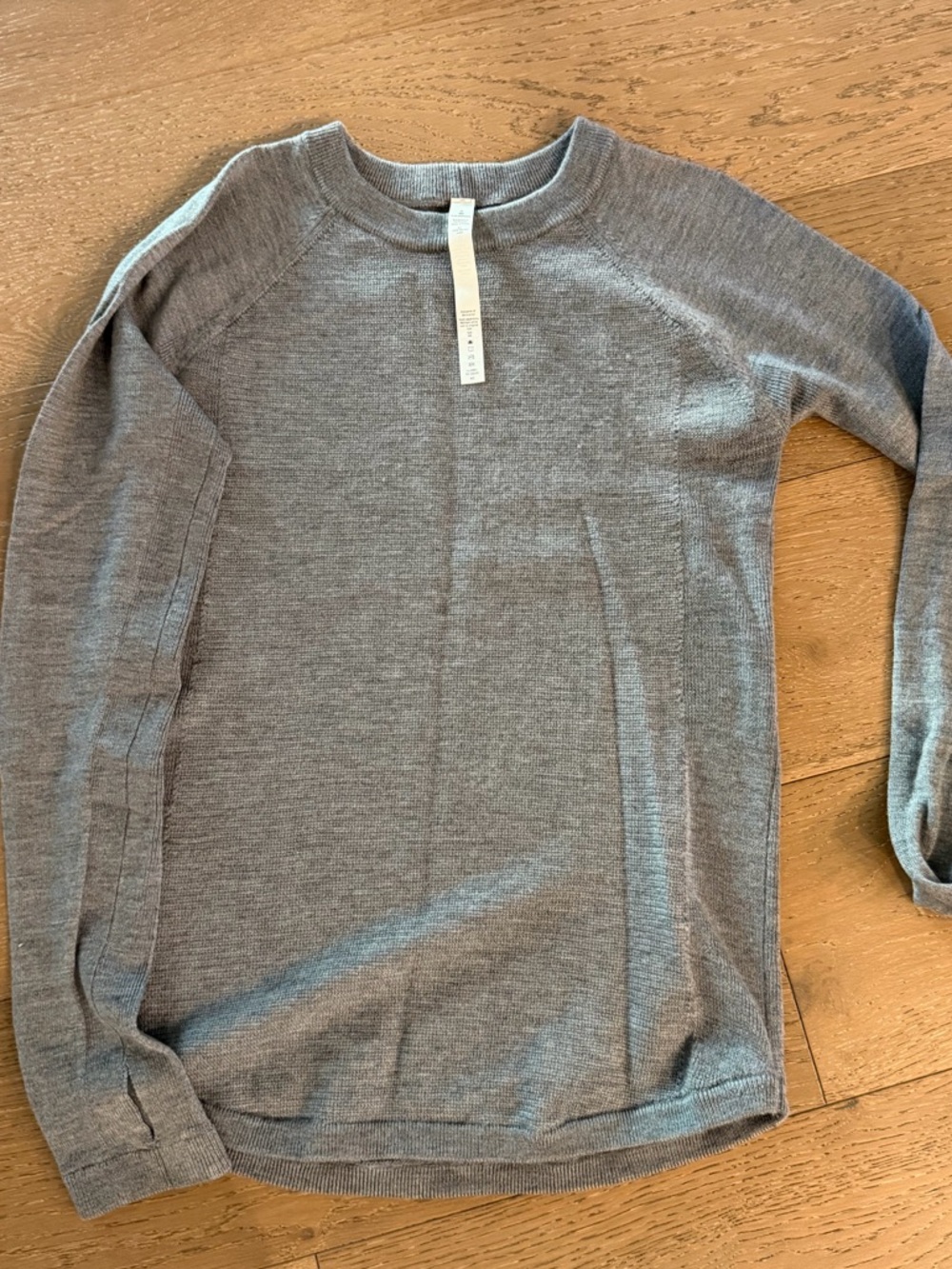 lululemon Merino Wool gray Long-Sleeve Crew Sweater